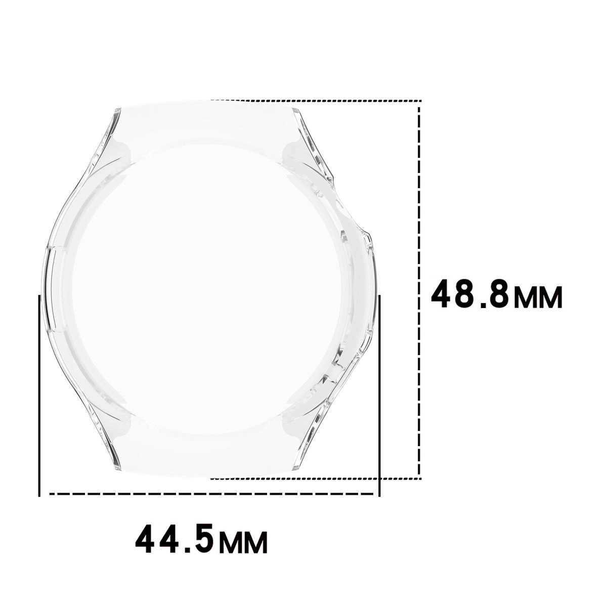 Wymiary obudowy Bizon Case Watch Felipe dla Huawei Watch 5 42mm